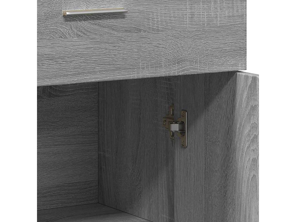 Dressoir 60x30x84 cm bewerkt hout grijs sonoma eikenkleurig