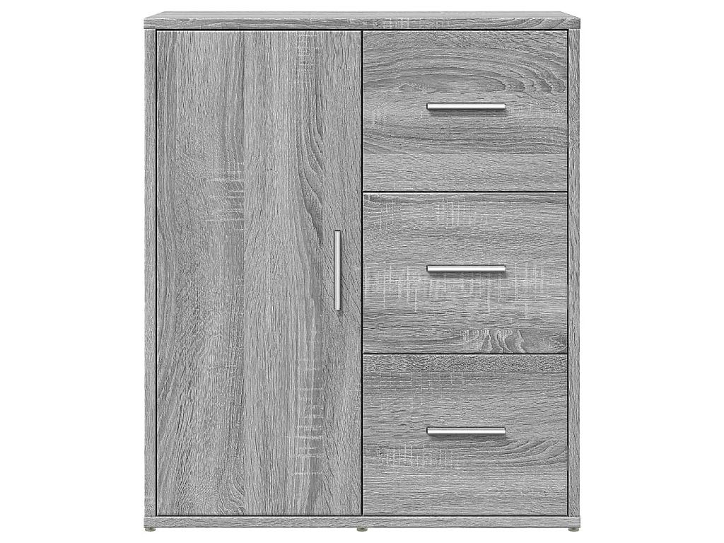 Sideboards 2 Stk. Grau Sonoma-Eiche 60x31x70 cm Holzwerkstoff