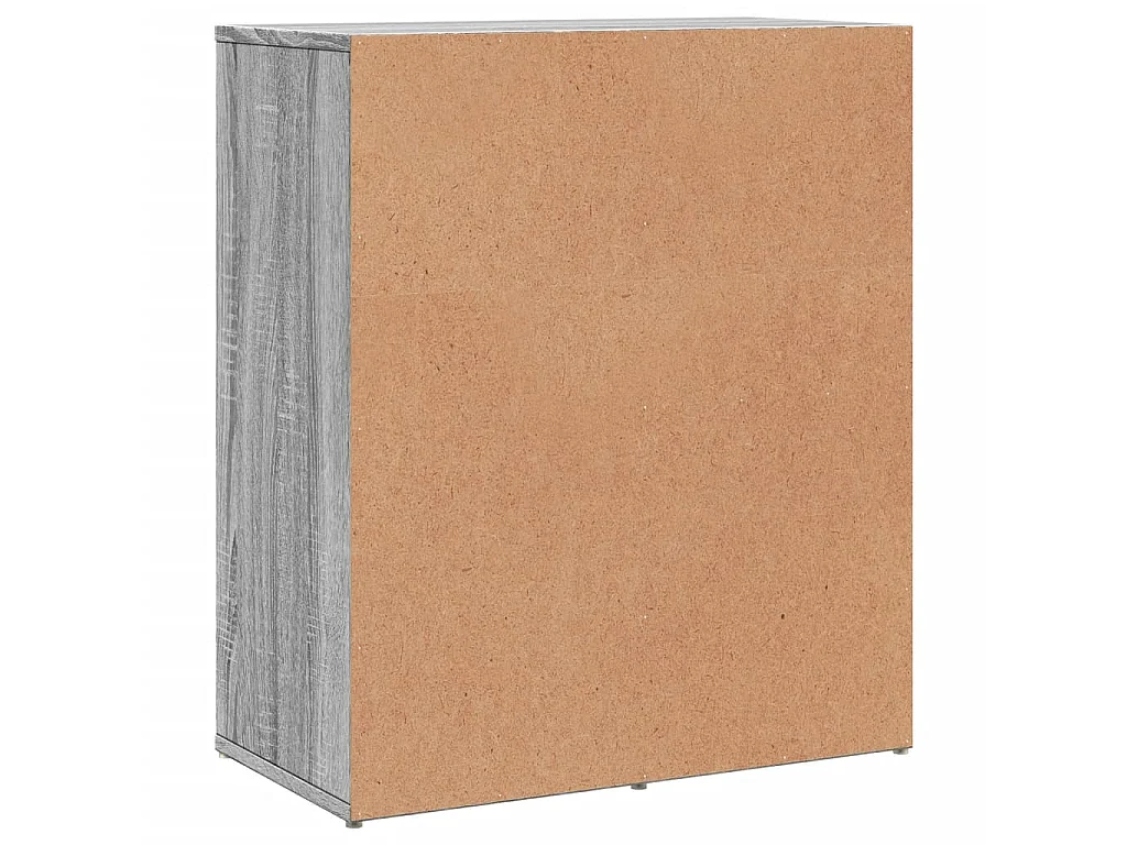 Sideboards 2 Stk. Grau Sonoma-Eiche 60x31x70 cm Holzwerkstoff
