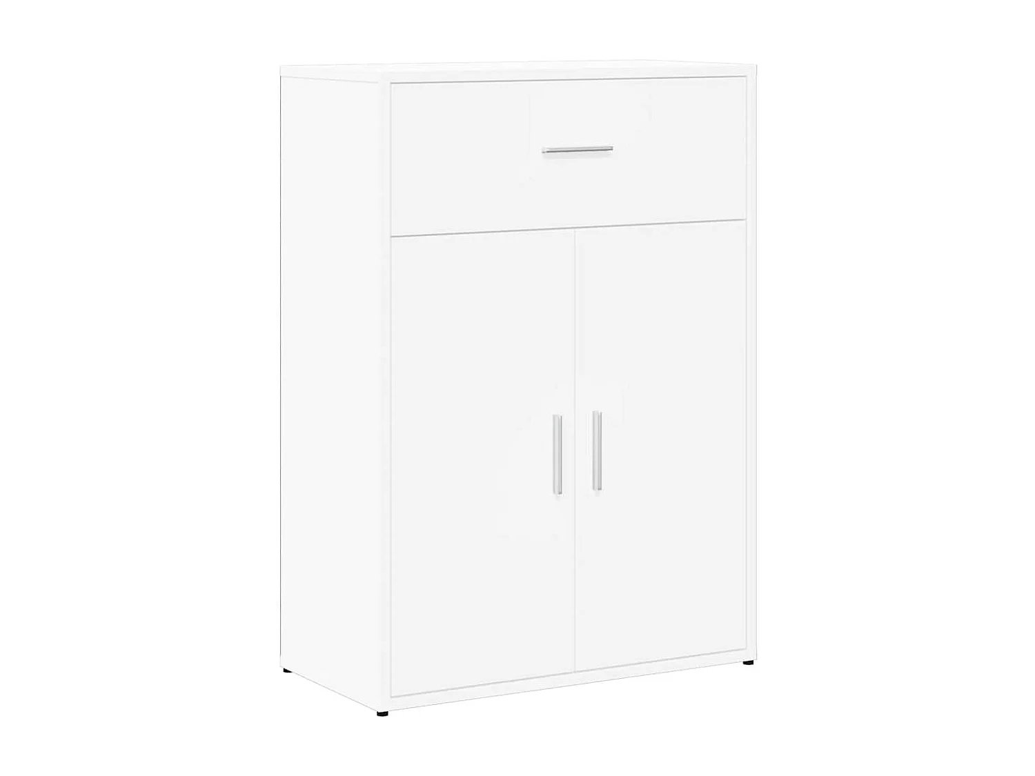 Dressoir 60x30x84 cm bewerkt hout wit