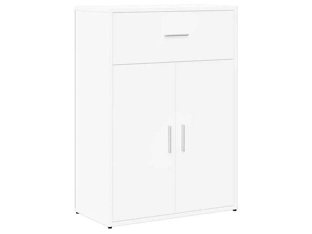 Dressoir 60x30x84 cm bewerkt hout wit