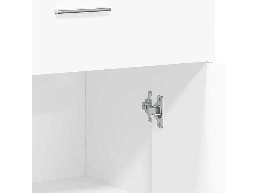 Buffet blanc 60x30x84 cm bois d'ingénierie