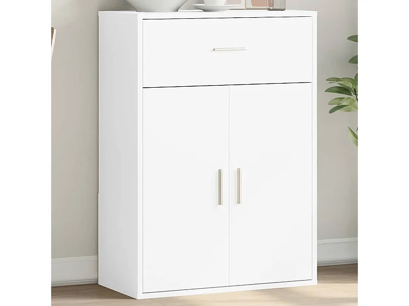 Dressoir 60x30x84 cm bewerkt hout wit