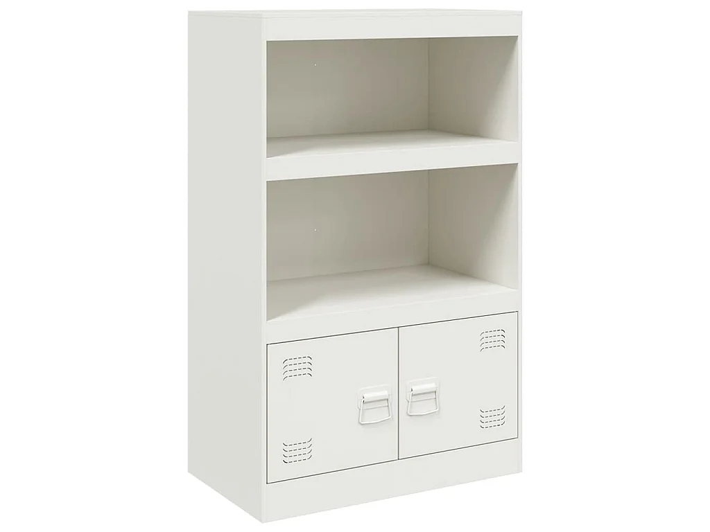 Sideboard Weiß 67x39x107 cm Stahl