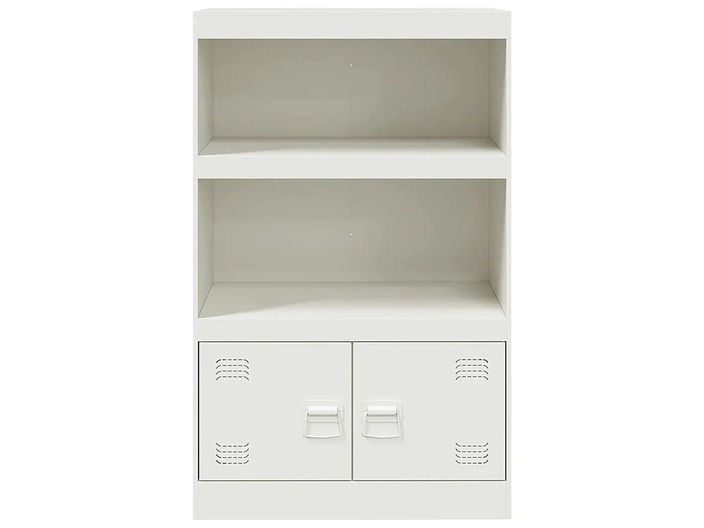 Sideboard Weiß 67x39x107 cm Stahl