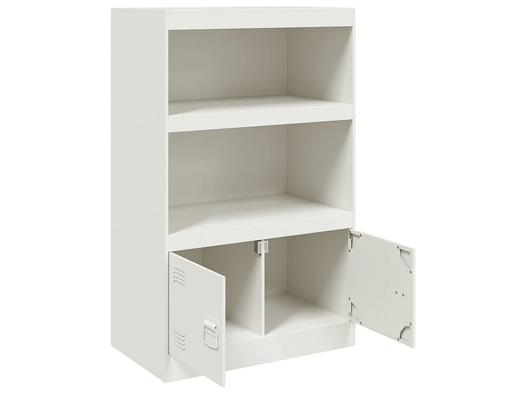 Sideboard Weiß 67x39x107 cm Stahl