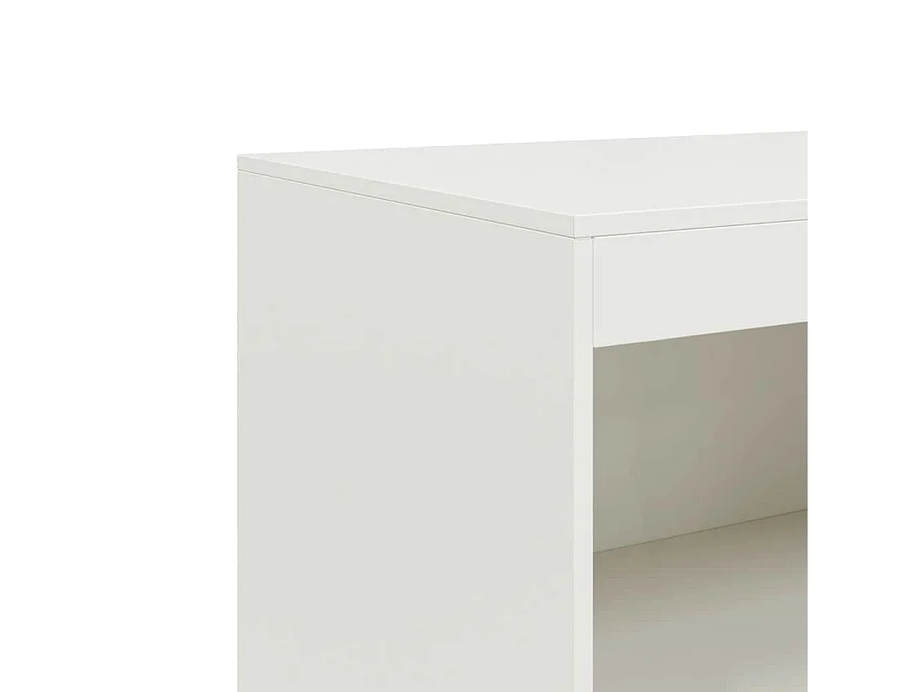 Sideboard Weiß 67x39x107 cm Stahl