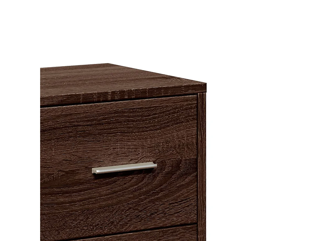 Buffet chêne marron 60x31x84 cm bois d'ingénierie