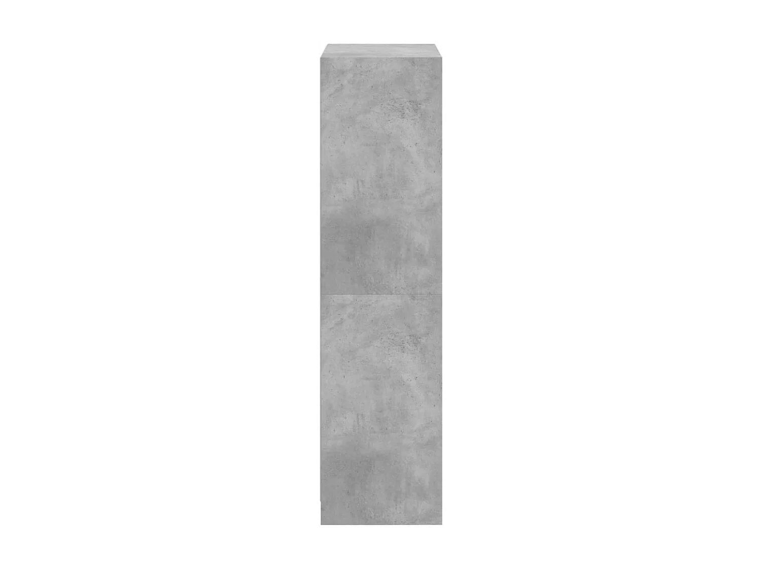 Credenza con Ante Grigio Cemento 68x37x142 cm Legno Multistrato