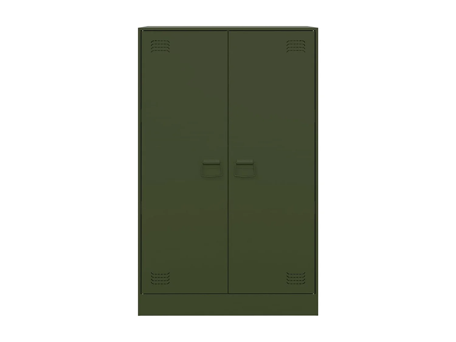 Buffet vert olive 67x39x107 cm acier