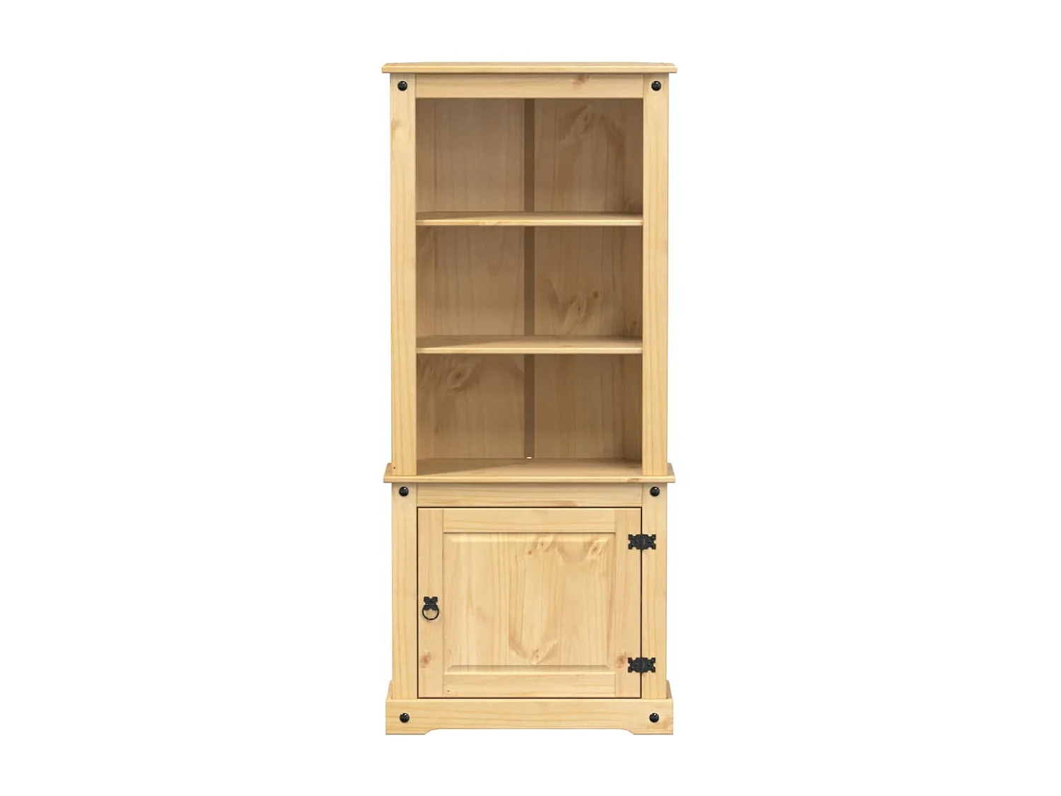 Buffet haut Corona 74x38x170 cm bois de pin massif