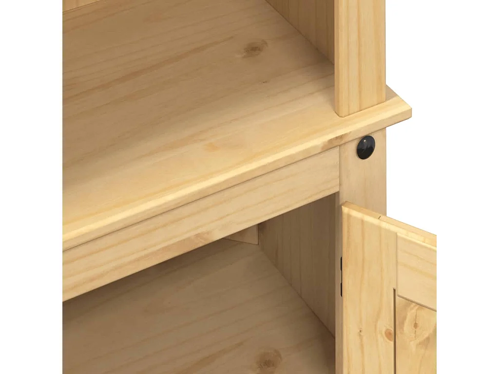 Highboard Corona 74x38x170 cm Massivholz Kiefer