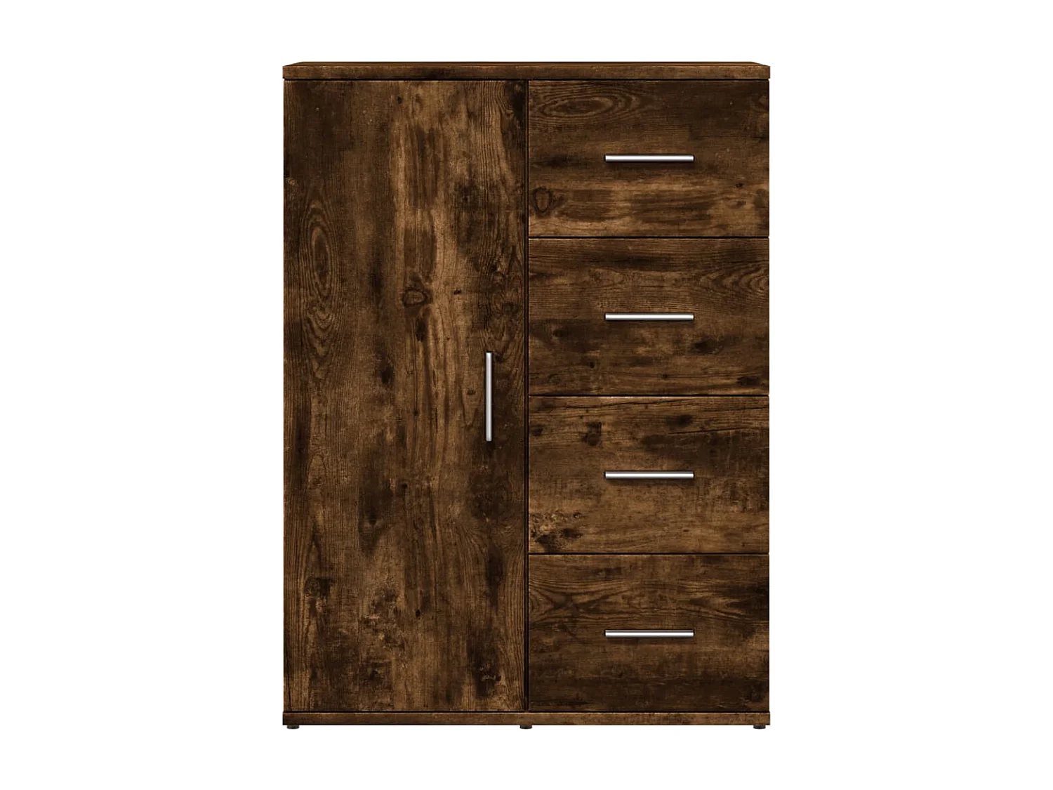 Buffets 2 pcs chêne fumé 59x39x80 cm bois d'ingénierie