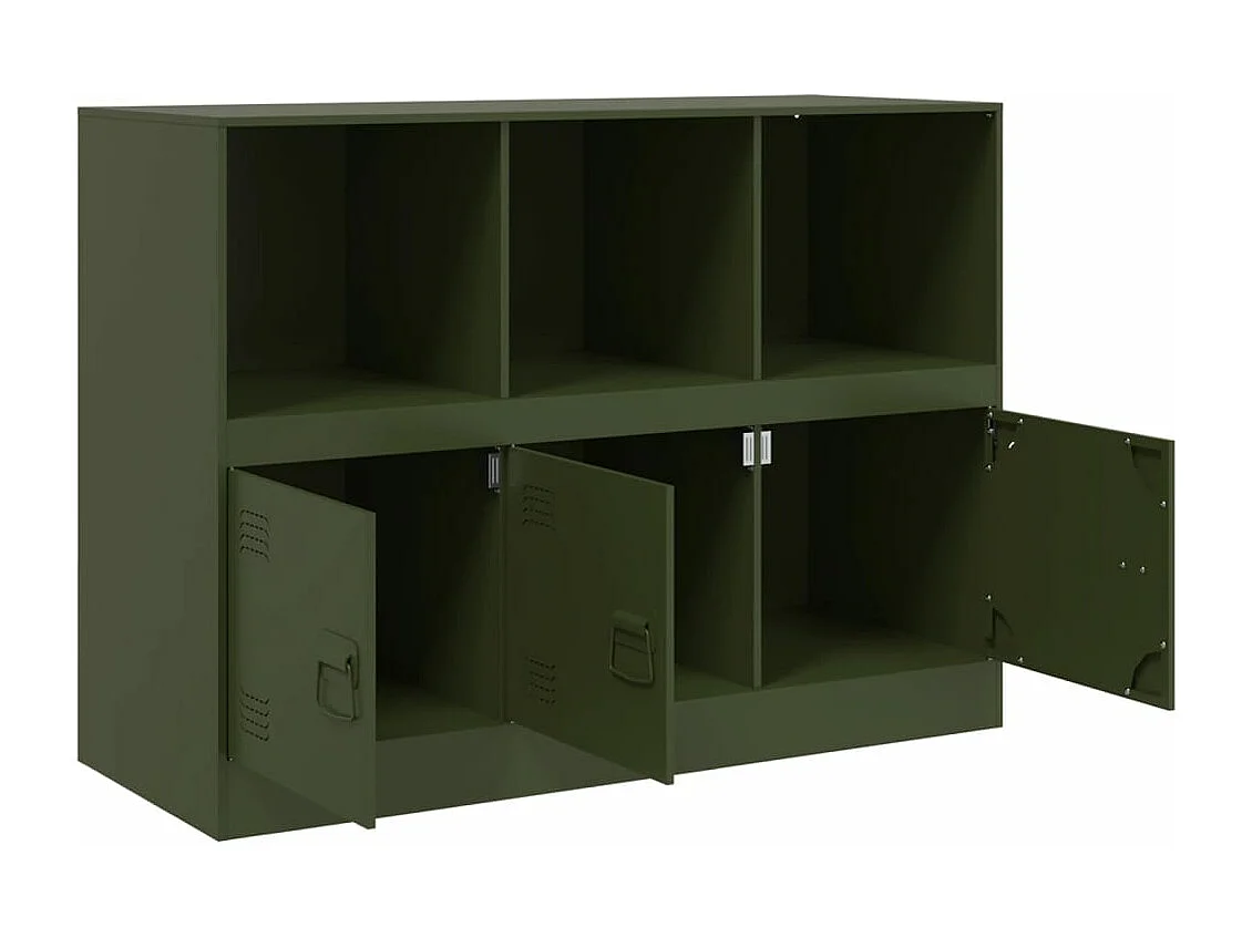 Buffet vert olive 99x39x73 cm acier