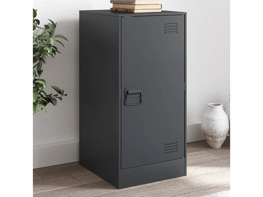 Dressoir 34,5x39x73 cm staal antracietkleurig