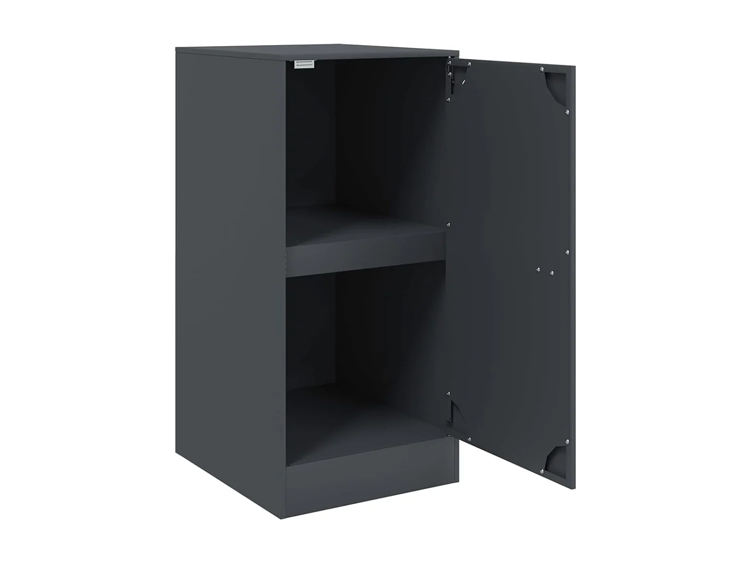 Dressoir 34,5x39x73 cm staal antracietkleurig