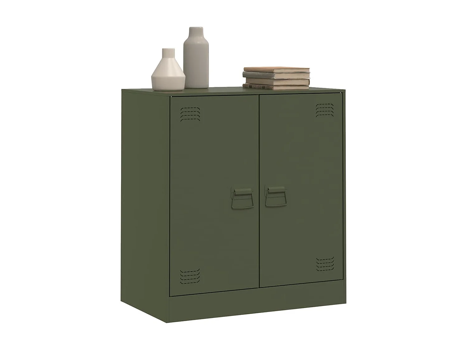 Buffet vert olive 67x39x73 cm acier