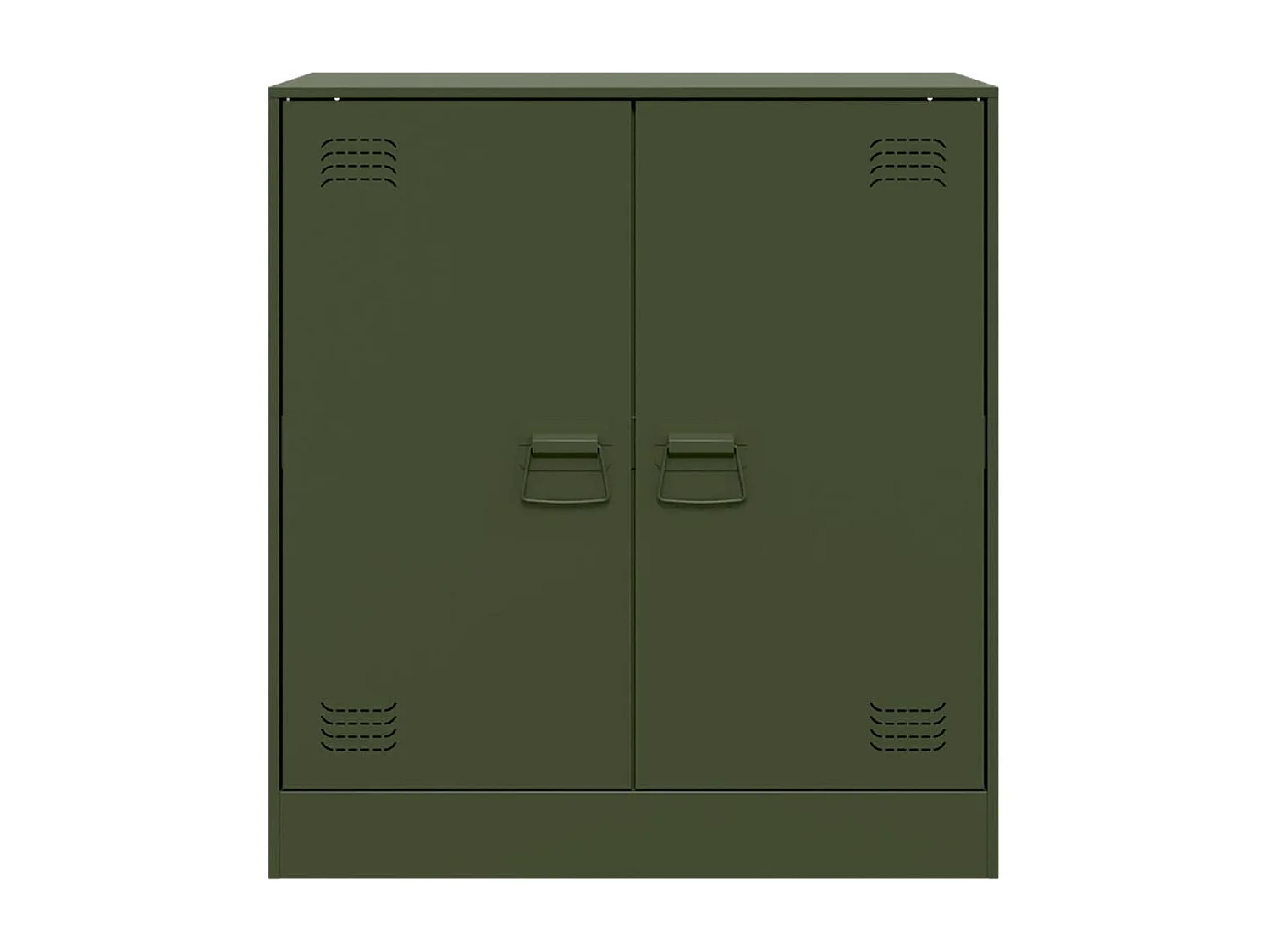 Buffet vert olive 67x39x73 cm acier