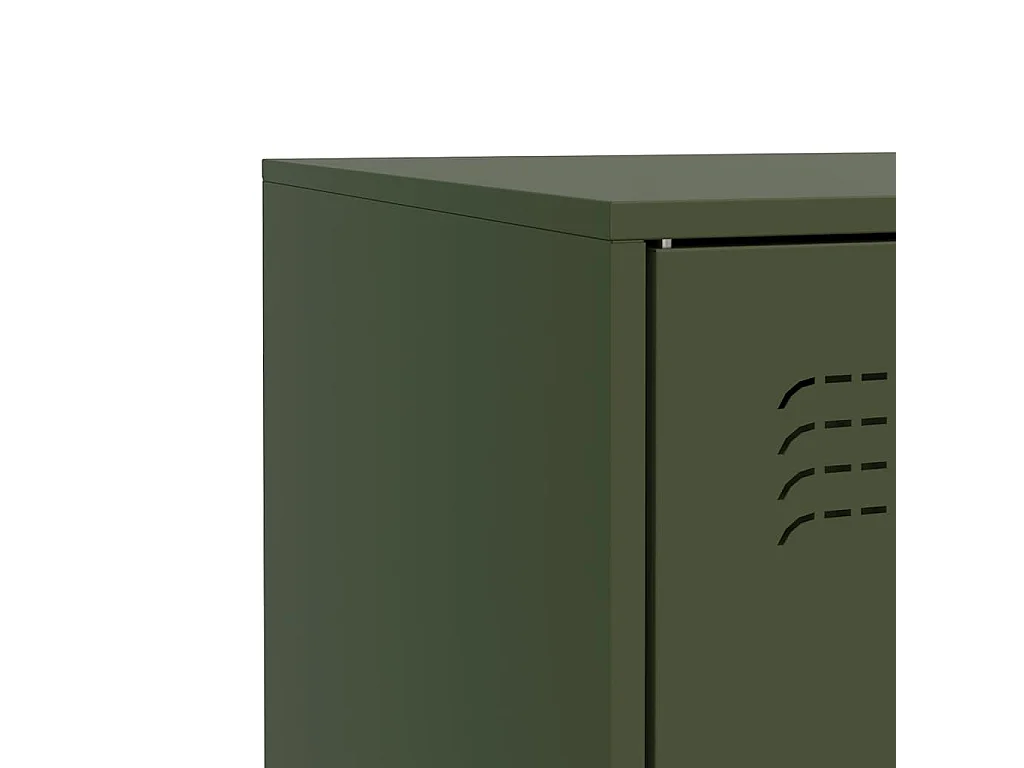 Buffet vert olive 67x39x73 cm acier