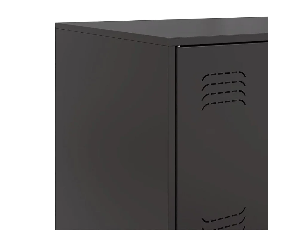 Aparador 67x39x107 cm aço preto