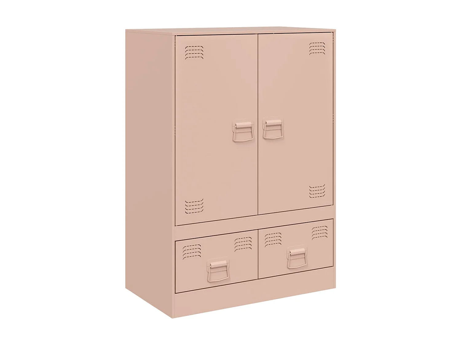 Buffet haut rose 67x39x95 cm acier