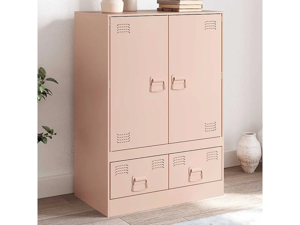 Credenza Rosa 67x39x95 cm in Acciaio
