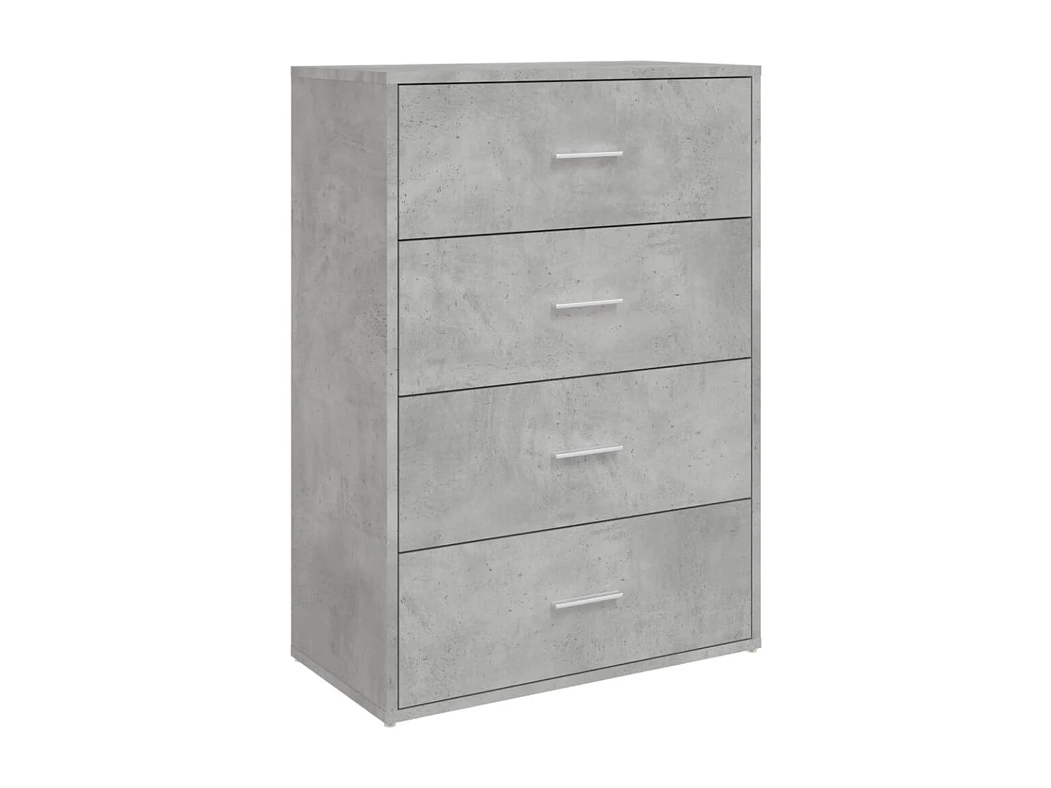 Credenza Grigio Cemento 60x31x84 cm in Legno Multistrato