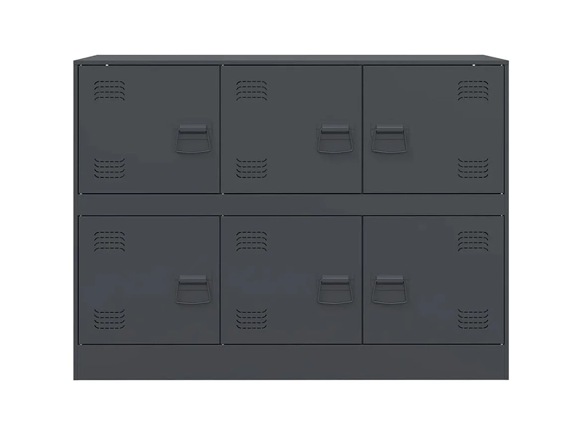 Buffet anthracite 99x39x73 cm acier