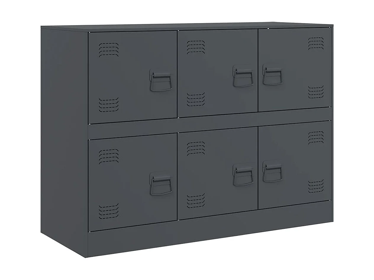 Buffet anthracite 99x39x73 cm acier