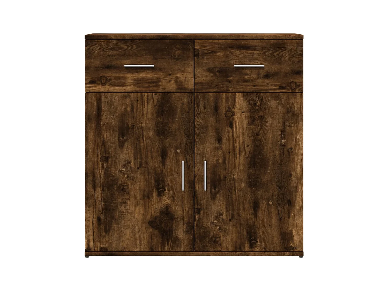 Dressoir 79x38x80 cm bewerkt hout gerookt eikenkleurig