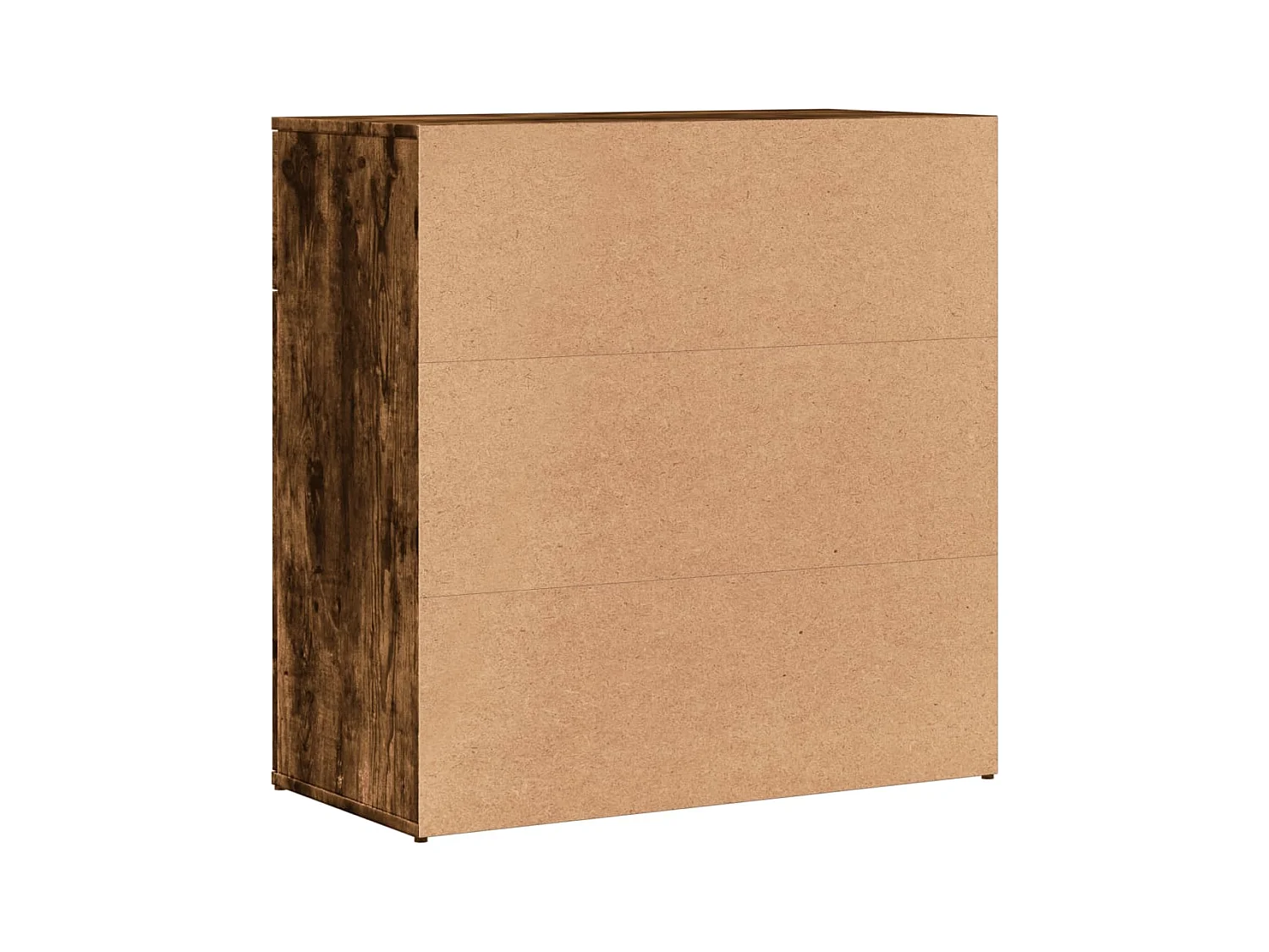 Dressoir 79x38x80 cm bewerkt hout gerookt eikenkleurig