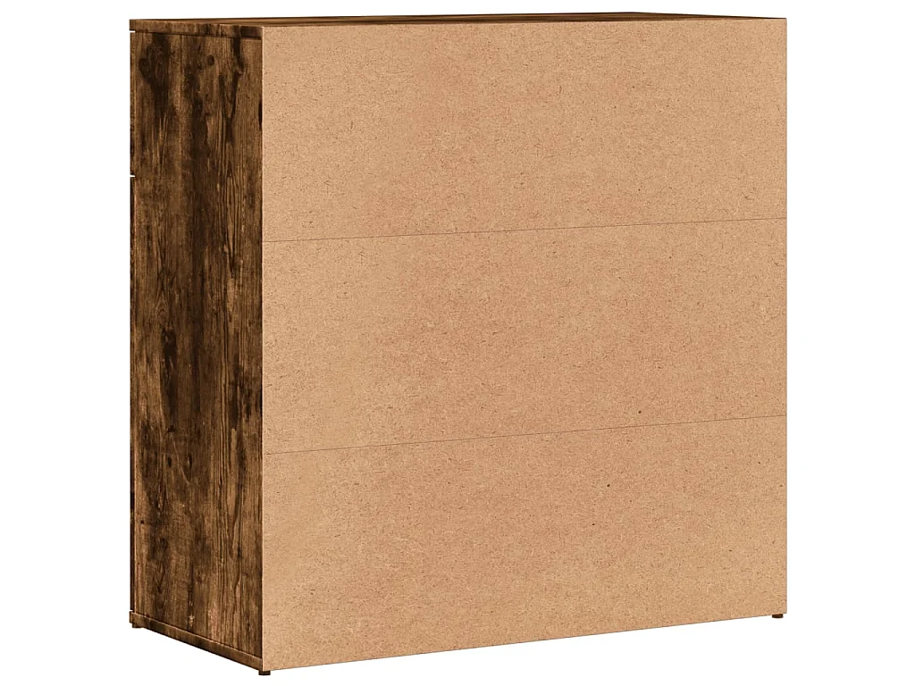 Buffet chêne fumé 79x38x80 cm bois d'ingénierie