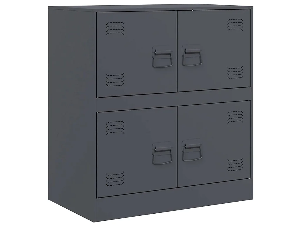 Buffet anthracite 67x39x73 cm acier