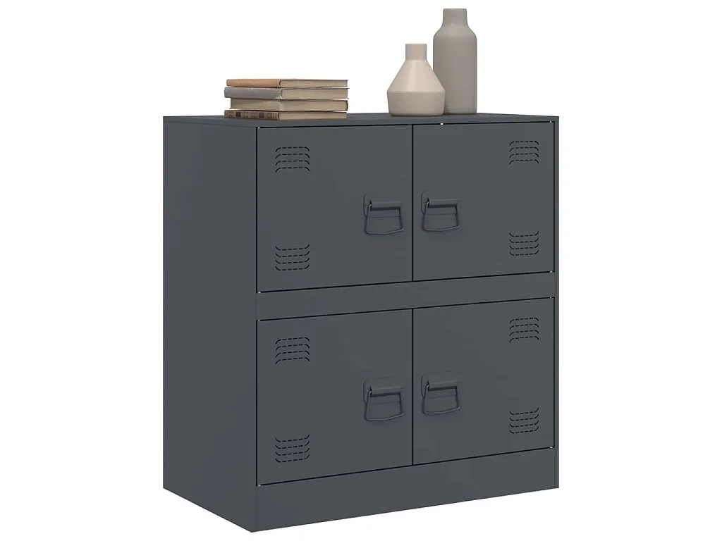 Buffet anthracite 67x39x73 cm acier