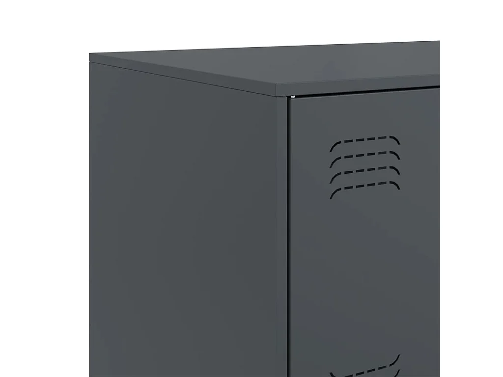 Buffet anthracite 67x39x73 cm acier