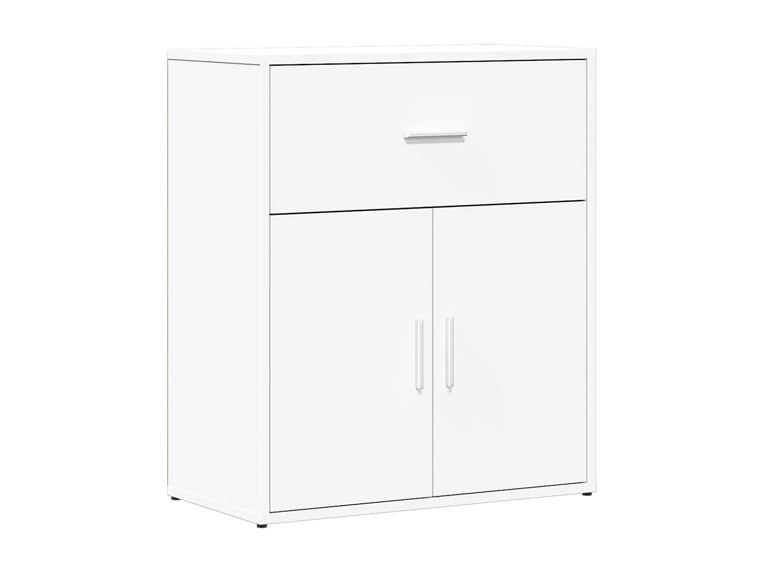 Dressoir 60x31x70 cm bewerkt hout wit