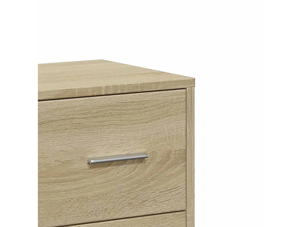 Dressoir 60x31x84 cm bewerkt hout sonoma eikenkleurig