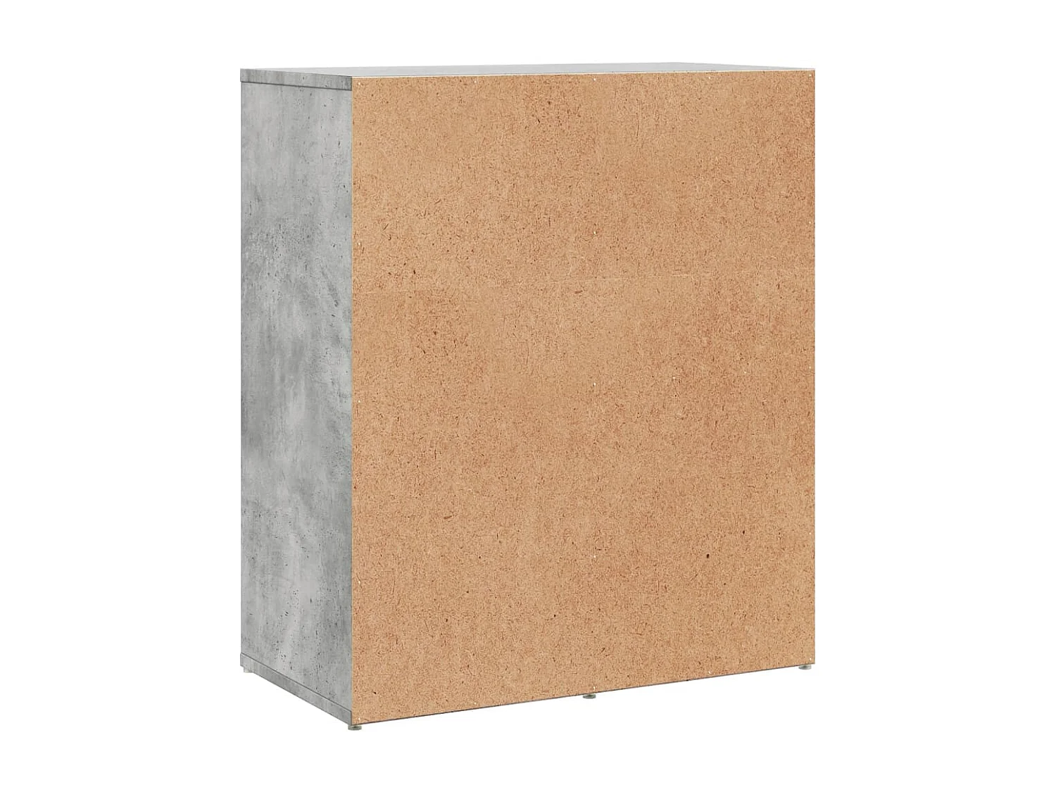 Buffets 2 pcs gris béton 60x31x70 cm bois d'ingénierie