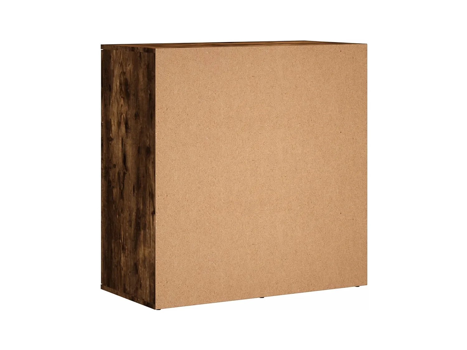 Dressoir 79x38x80 cm bewerkt hout gerookt eikenkleurig