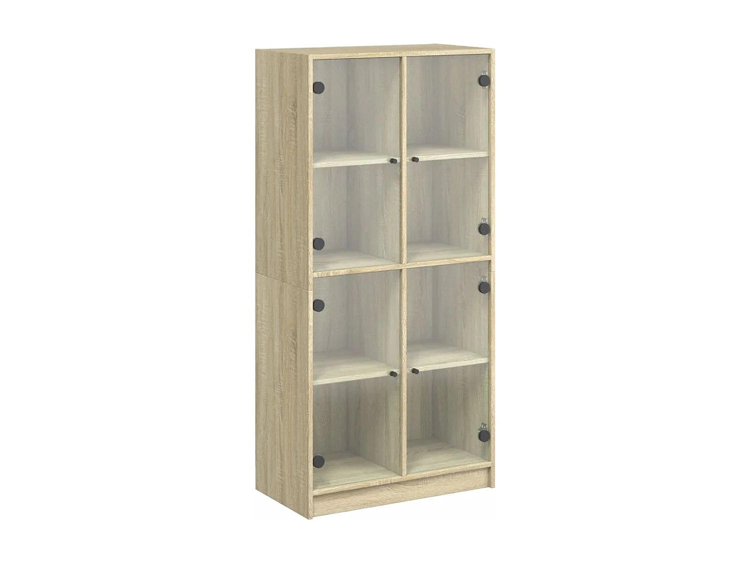 Highboard mit Türen Sonoma-Eiche 68x37x142 cm Holzwerkstoff