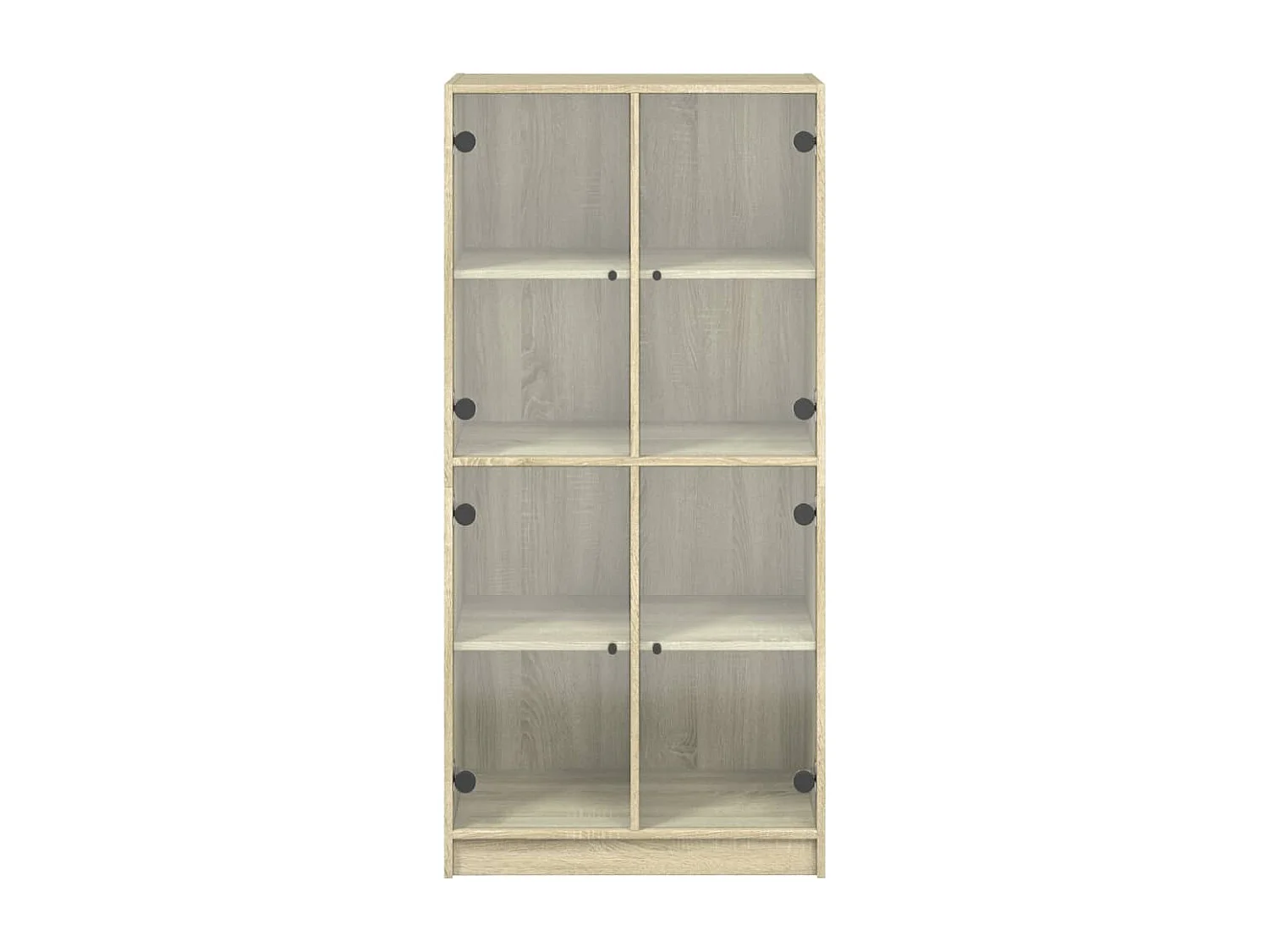 Buffet haut avec portes chêne sonoma bois d'ingénierie