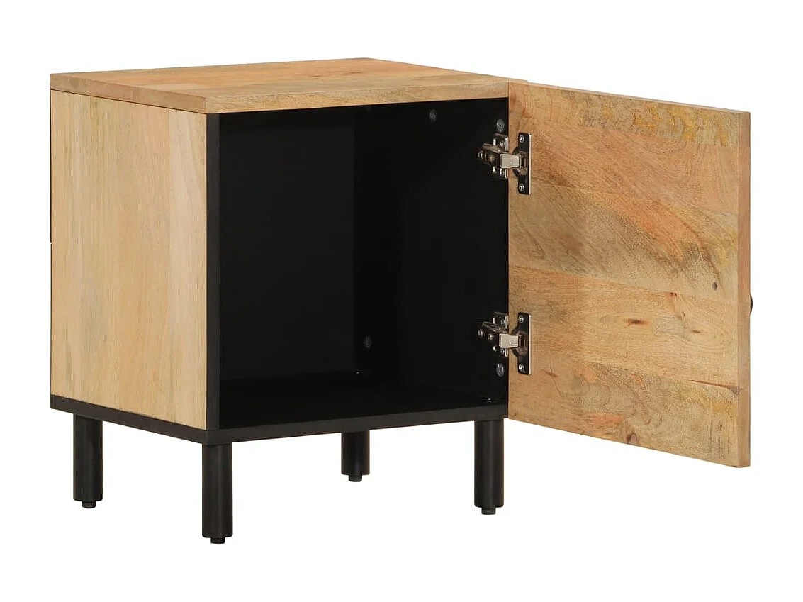 Tables de chevet 2 pcs 40x33x46 cm Bois de manguier solide