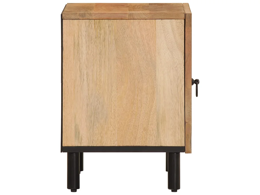 Nachtkastjes 2 st 40x33x46 cm massief mangohout
