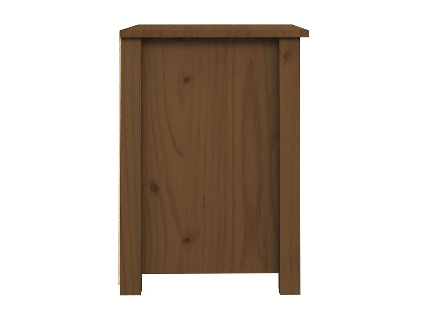 Nachttische 2 Stk. Honigbraun 40x35x49 cm Massivholz Kiefer