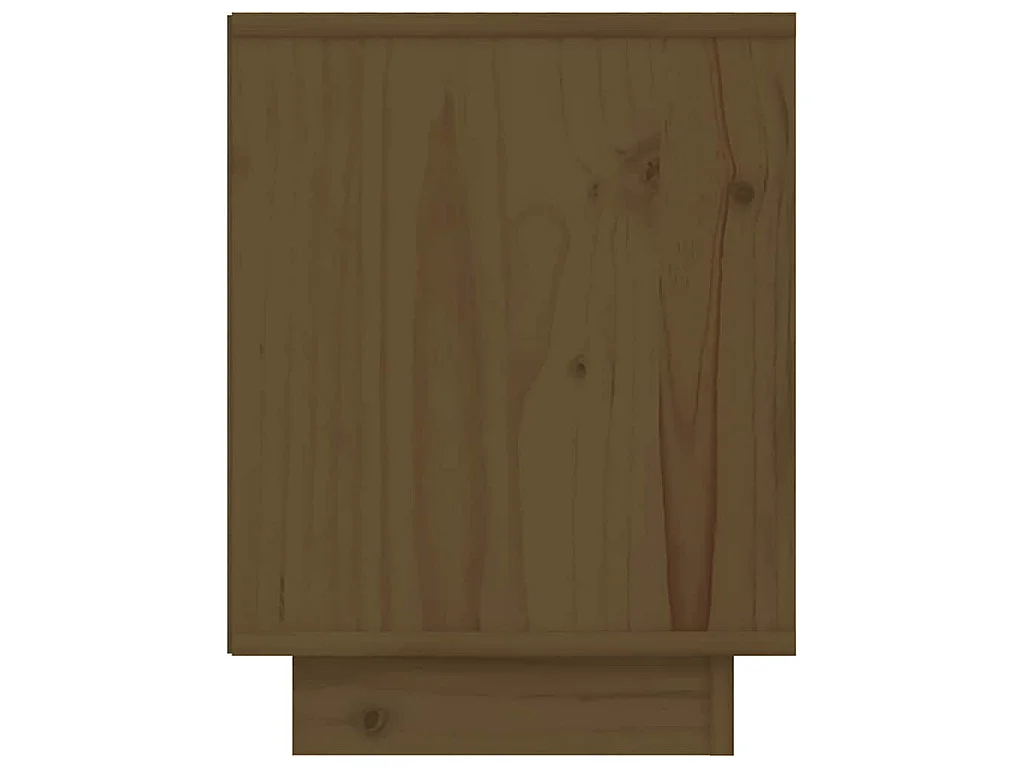 Tables de chevet 2pcs Marron miel 40x30x40cm Bois de pin solide