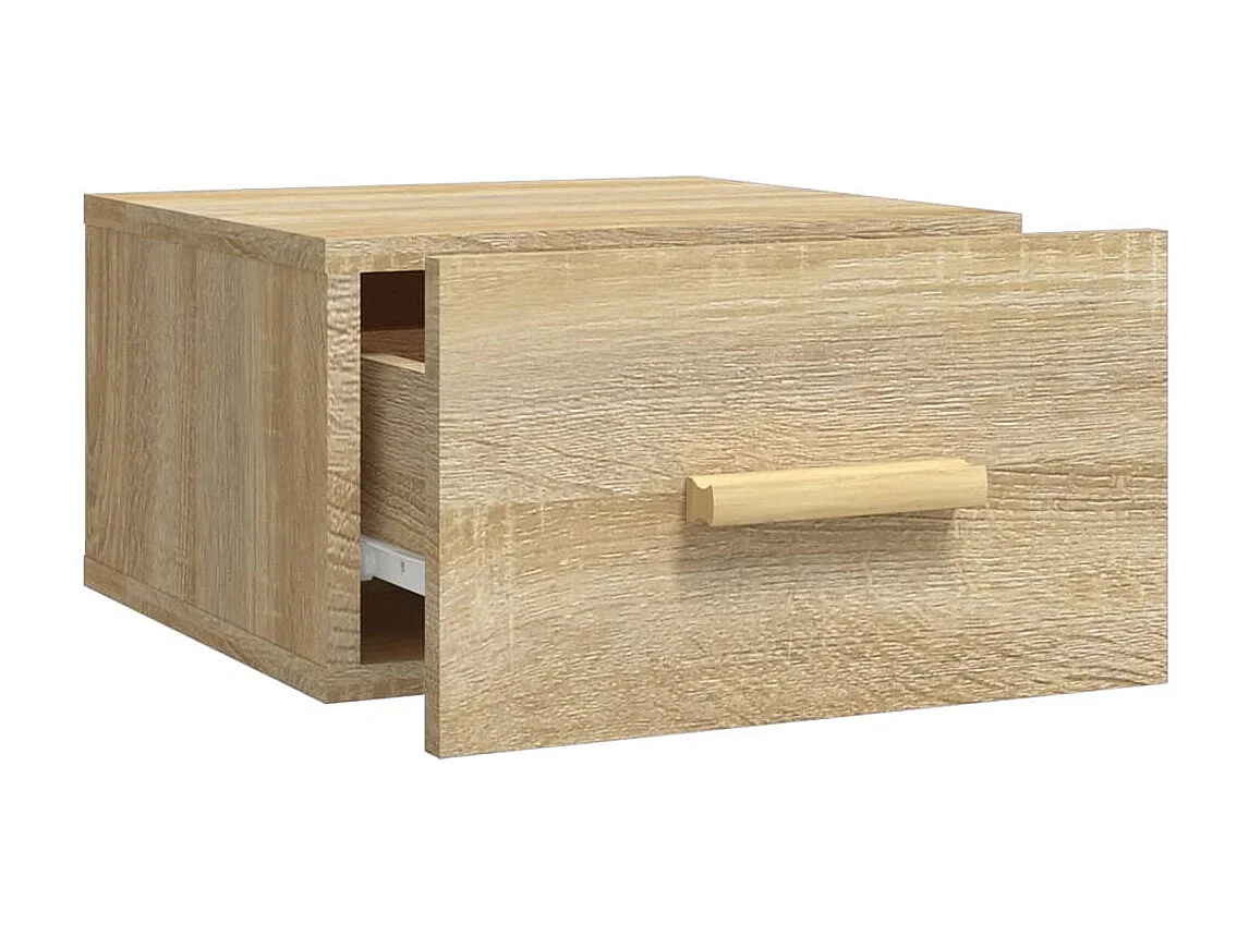 Comodino a Muro Rovere Sonoma 35x35x20 cm