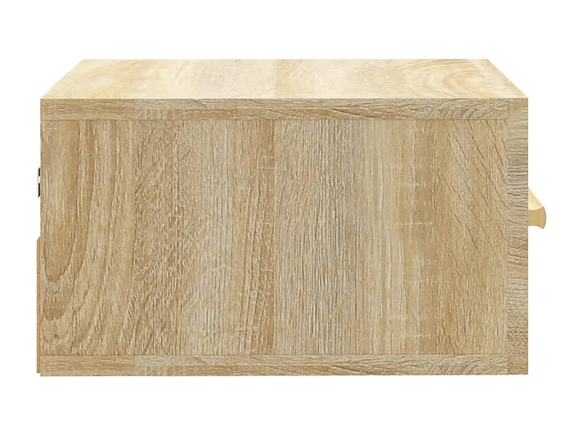 Comodino a Muro Rovere Sonoma 35x35x20 cm