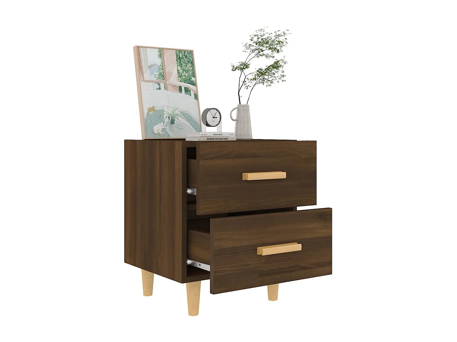 Tables de chevet 2 pcs Chêne marron 40x35x47,5 cm