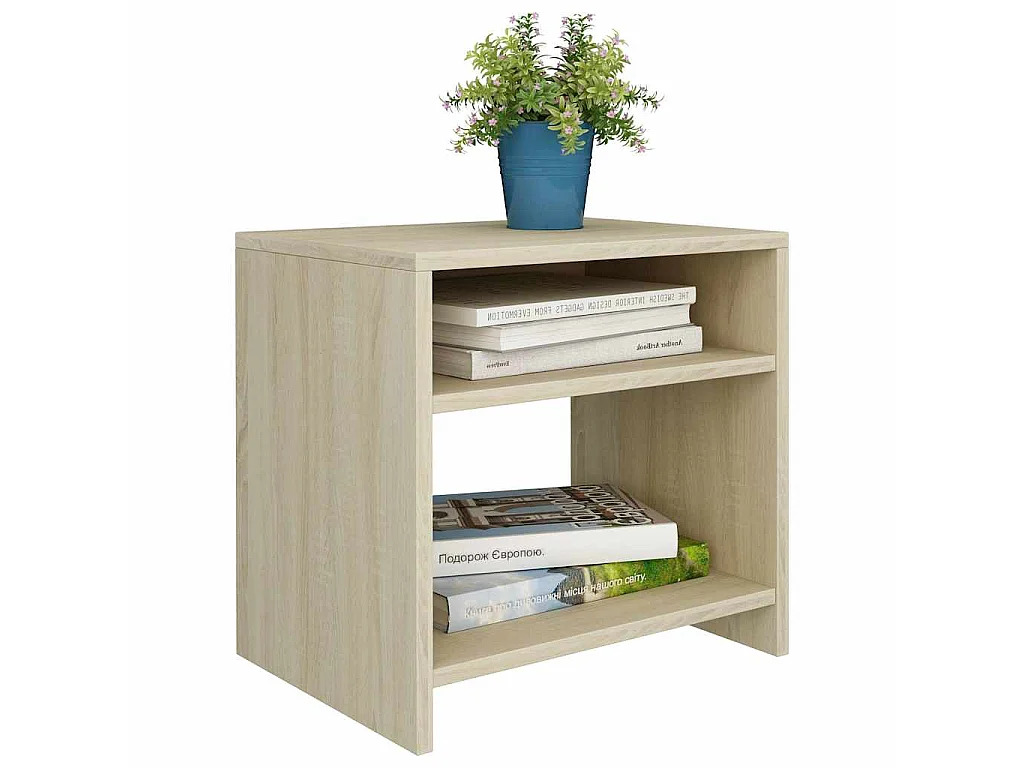 Mesa de cabeceira 40x30x40 cm derivados madeira carvalho sonoma