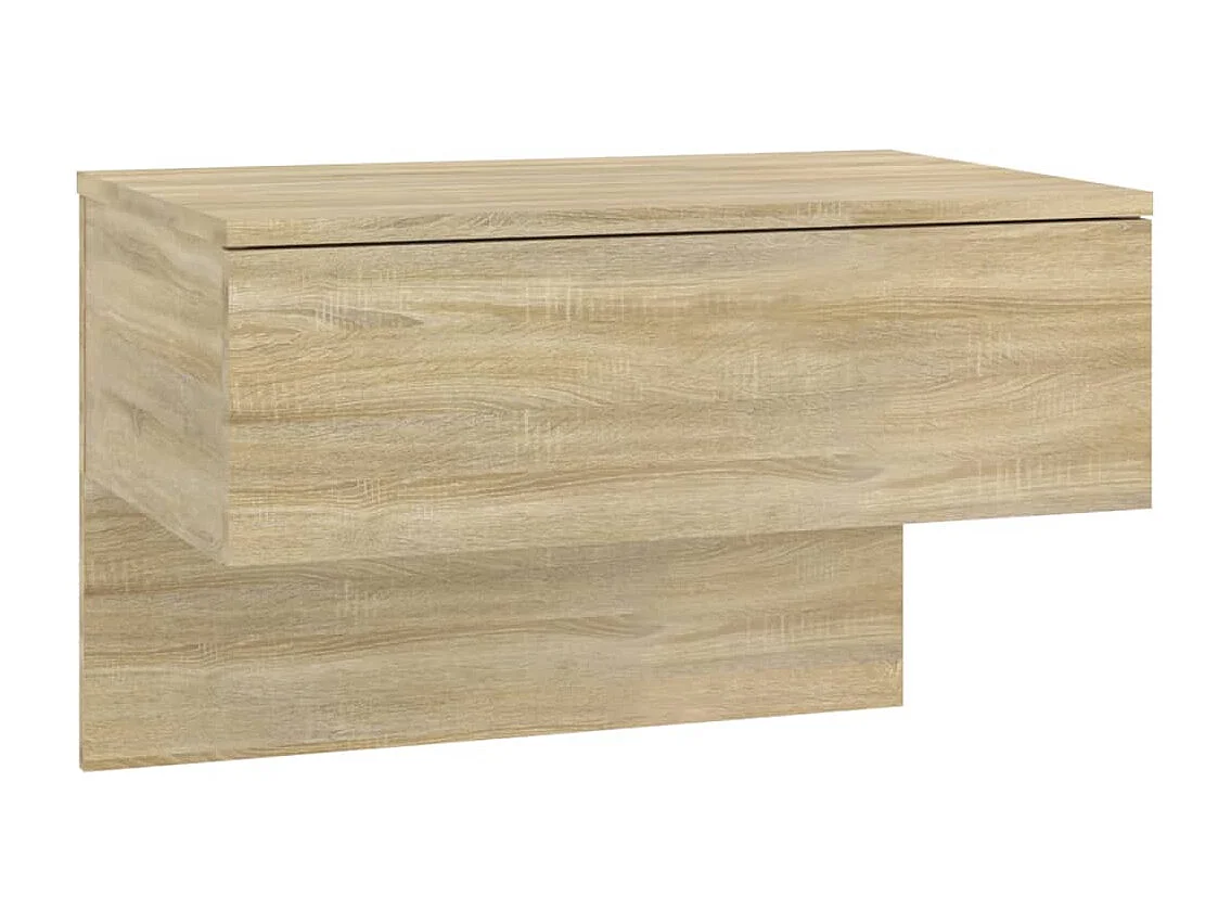 Tables de chevet murales 2 pcs Chêne sonoma